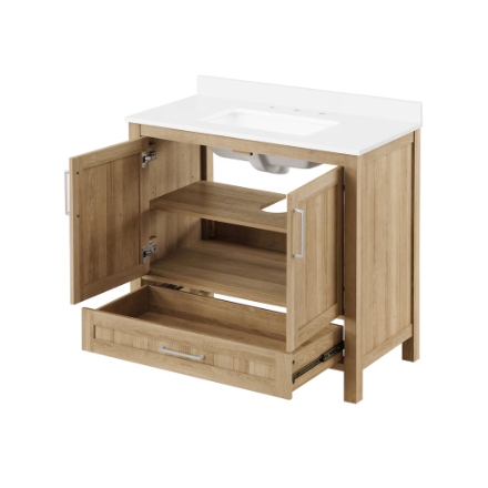 36" Oak Vanity with Sink