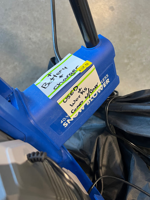 Cordless Electric Snow Thrower (used)