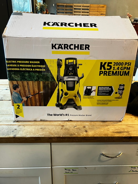 Karcher 2000 PSI 1.40 GPM K 5 Premium Electric Power Induction Pressure Washer with Vario & Dirtblaster Spray Wands