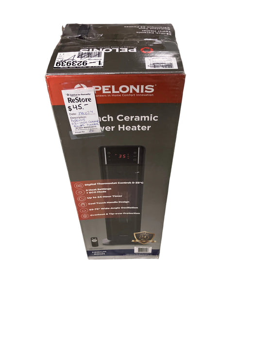 PELONIS 23" Ceramic Tower Heater with Remote Control (new)