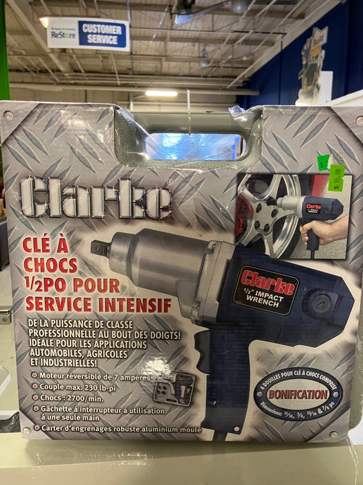Clarke 1/2” impact wrench - (new)