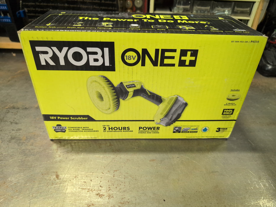 RYOBI 18V ONE+ Cordless Power Scrubber (Tool Only) (lightly used)