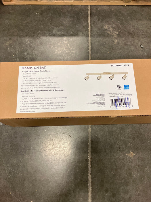 34-inch 4-Light Integrated LED Dimmable White Linear Track Lighting with Adjustable Directional Heads