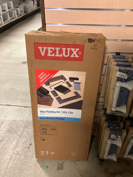 VELUX EDL Engineered Step Flashing for Deck Mount Skylights - S series width (New)