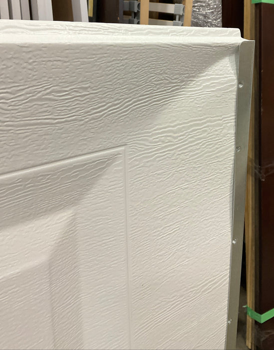 Clopay 9 ft. X 7 ft. Steel Non-Insulated White Garage Door (Damaged)