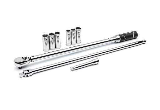 Used Husky 1/2 in. Metric Torque Wrench Tire Change Kit with Storage Case.