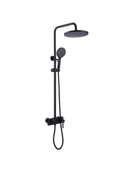 3-Spray Multi-Function Wall Bar Shower Kit with Tub Faucet and 3-Setting Hand Shower in Matte Black (new)
