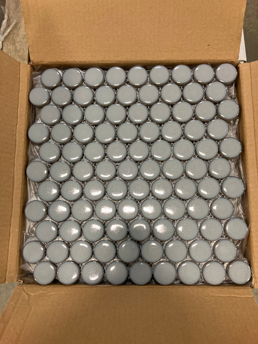 Penny Round Ash Picket Mosaic Tile (New)