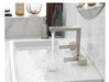 BWE 8 in. Widespread Double Handle Bathroom Faucet Water-Saving With Drain Kit In Brushed Nickel (new)