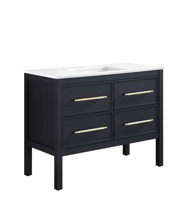 Vistara 42-inch W x 19-inch D Freestanding Bath Vanity with Golden Handle (new)