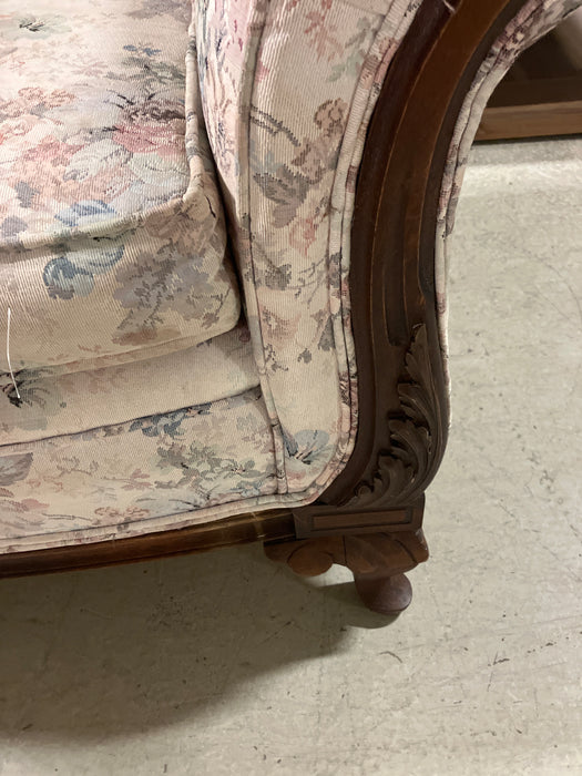 Floral white chair (used)