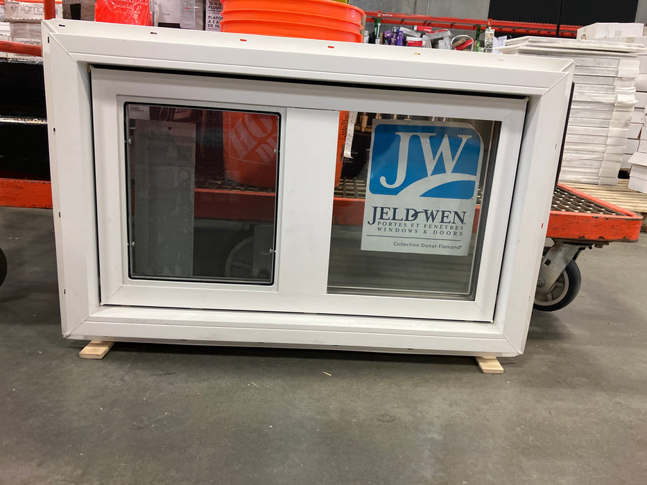 29” x 17” JenWeld White Window with Screen (used)