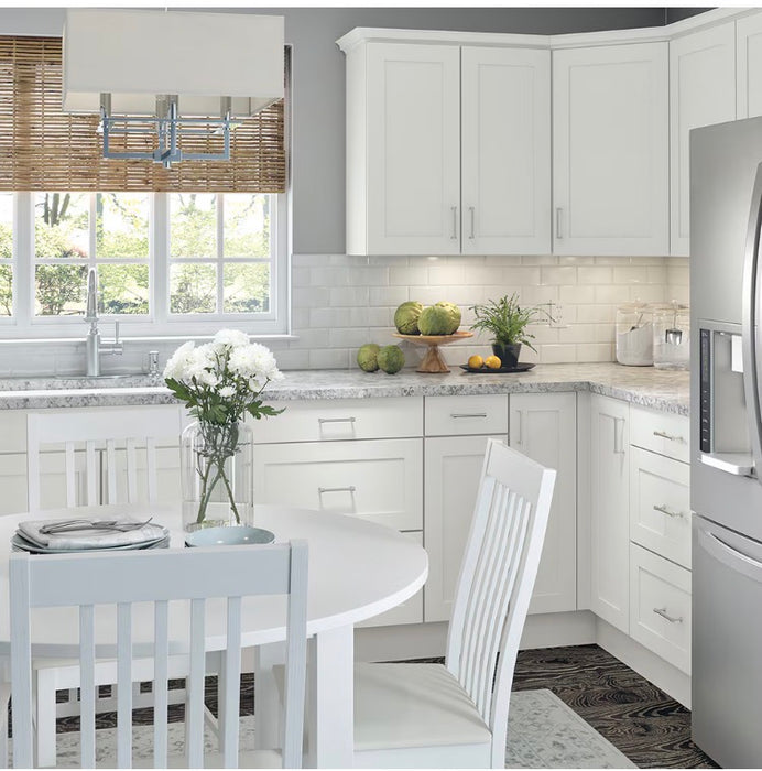 Edson 24 in. W x 30 H x 13 D Assembled Kitchen Corner Wall Cabinet, White (WA2430L)