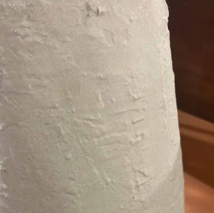 White Textured Ceramic Vase (new)
