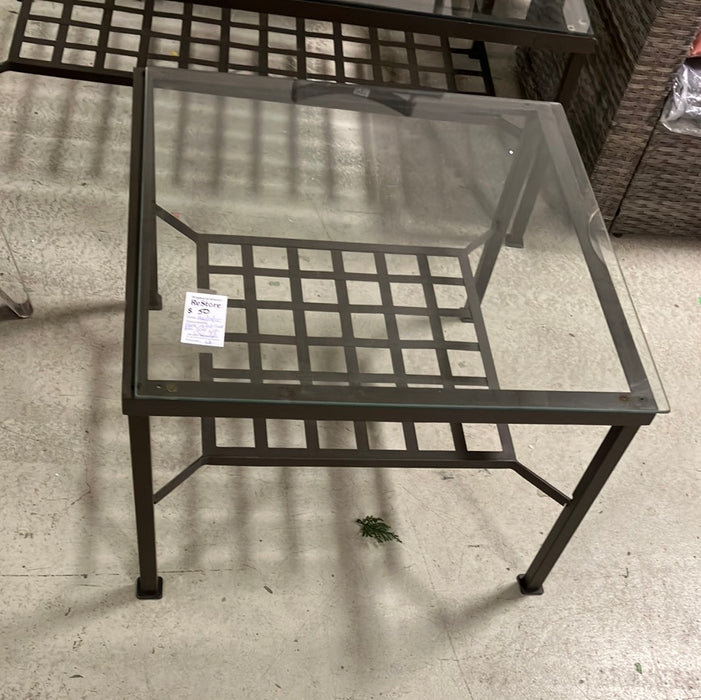 Black Glass Table