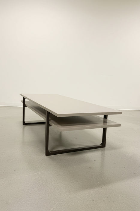 Beige rectangular coffee table (used)