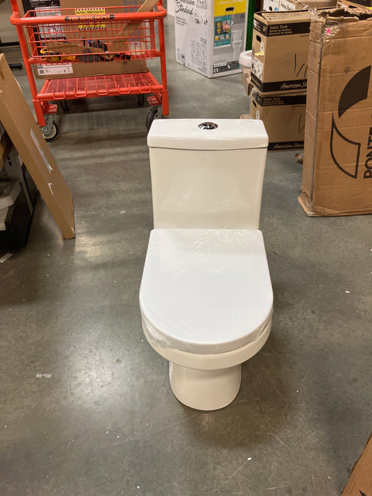 DeerValley Liberty 12 in. Rough In 1-Piece 1.1/1.6 GPF Dual Flush Round Toilet in White (new)