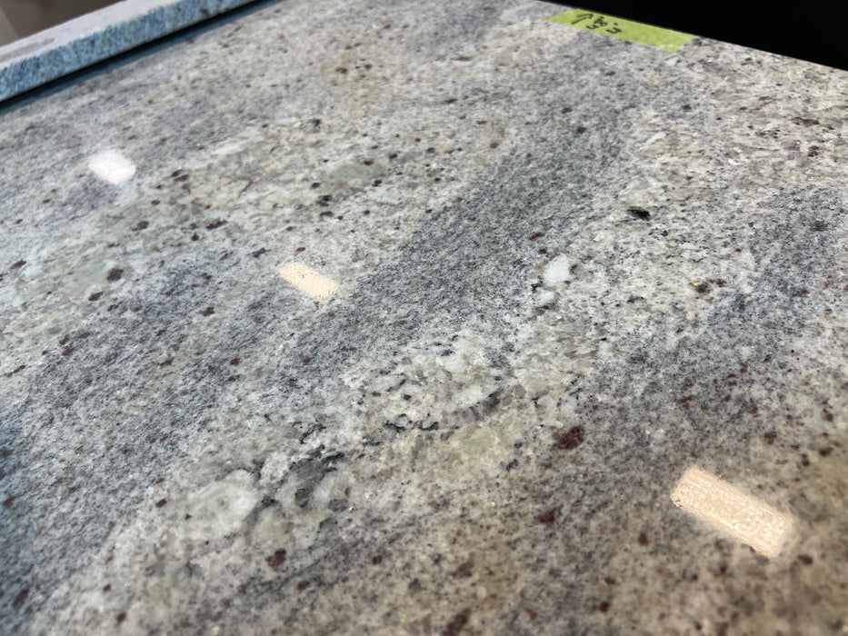 Light Oak Veneer Floating Vanity with Granite Counter