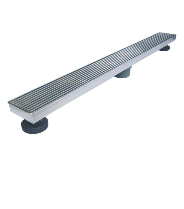 24 in. Stainless Steel Linear Shower Drain with Linear Drain Cover (New)