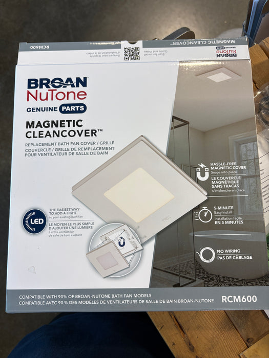 Magnetic CleanCover™ Bath Fan Replacement Grille with LED Light (NEW)