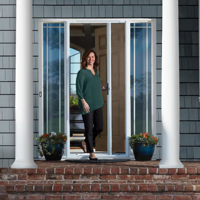 Andersen LuminAire 32-inch to 36-inch Wide x 80-inch Height White Retractable Screen for Double Entry Door (new)