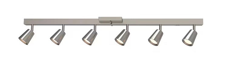 Melanson 39-inch 6-Light Integrated LED Dimmable Fixed Linear Nickel Track Lighting Kit with Adjustable Heads (new)