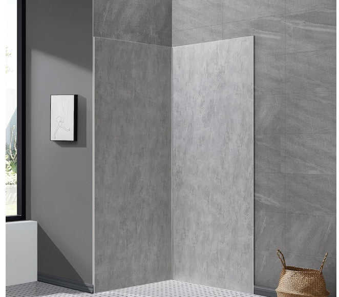 OVE Decors Lotus 31-in x 74-in Grey Concrete Finish Shower Panel (New)