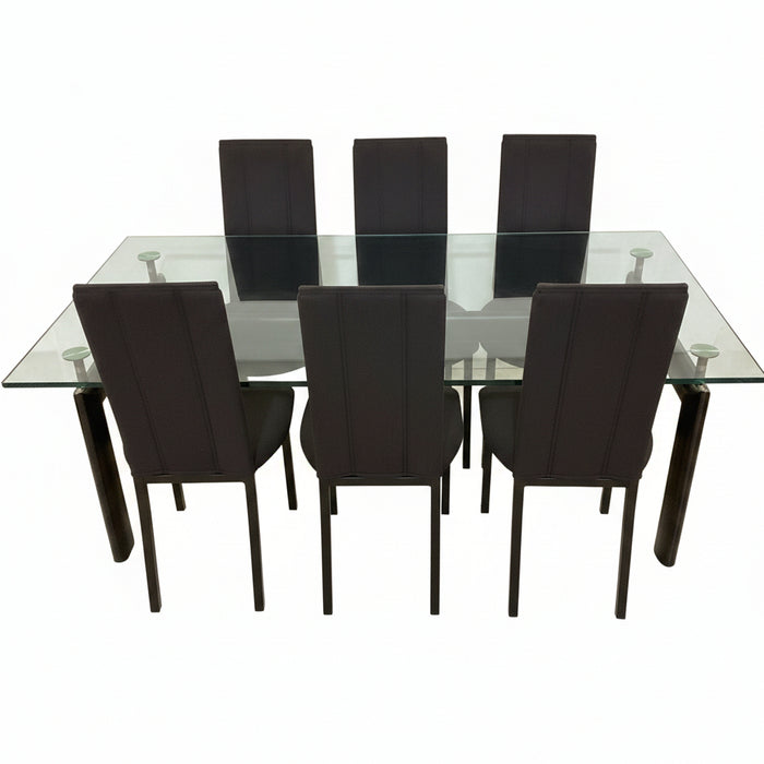 Glass Table with Chairs