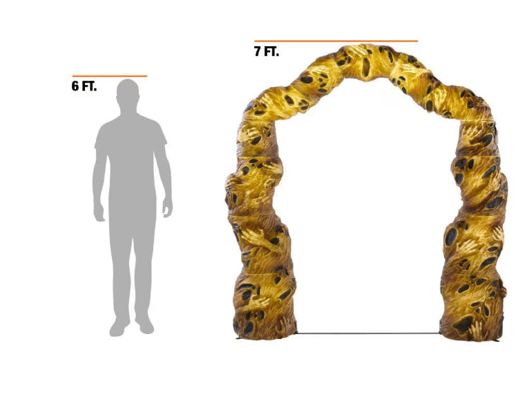 Home Accents Holiday 7.5 ft LED Twisted Souls Archway (New)
