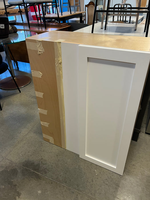 Bright White Kitchen Upper Corner Cabinet (new)