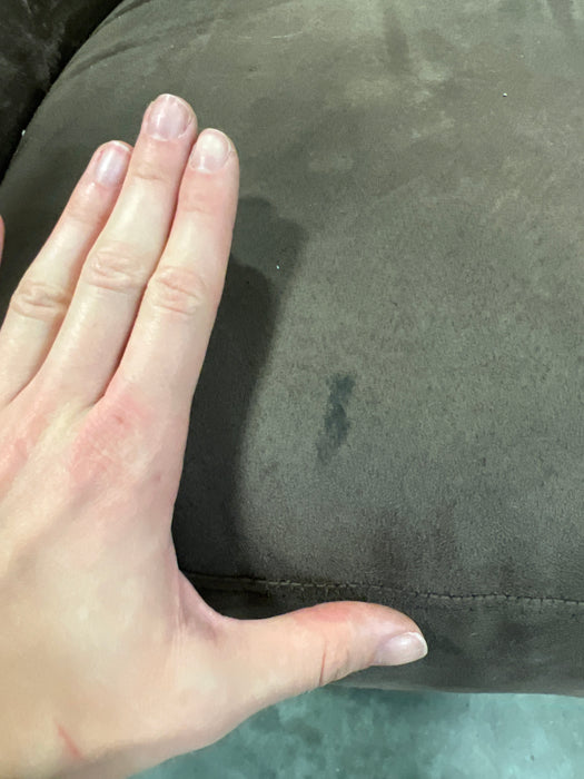 Microsuede Brown Tub Chair (used)