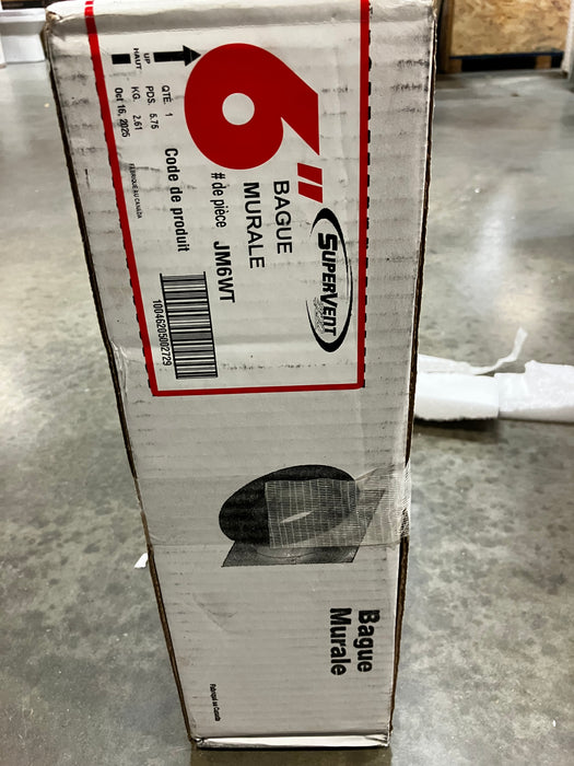 SuperVent 6 inch Wall Thimble - Black (New)