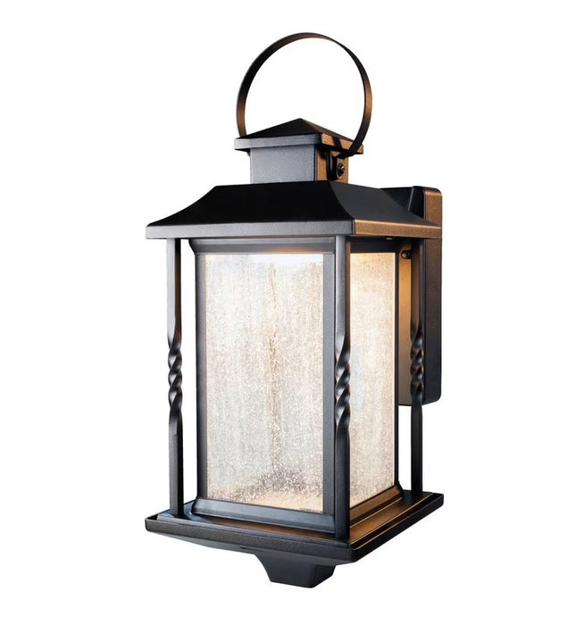Heath Zenith Portable Black Outdoor Integrated Led Wall Lantern
