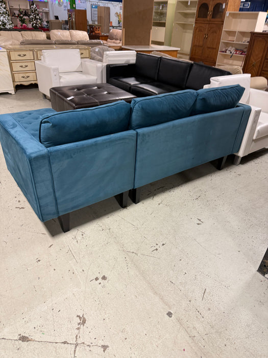 Blue Sectional (Slightly Used)