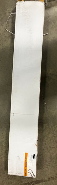 White electric baseboard heater