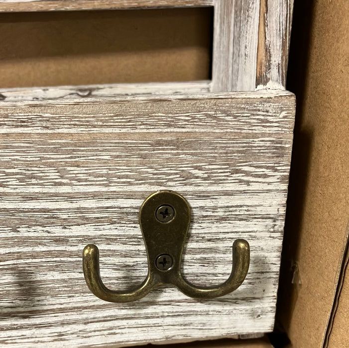 Rustic Wooden Mail Holder