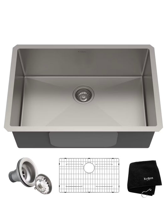 Kraus Standart PRO Undermount Stainless Steel 28 inch Single Bowl Kitchen Sink (new)
