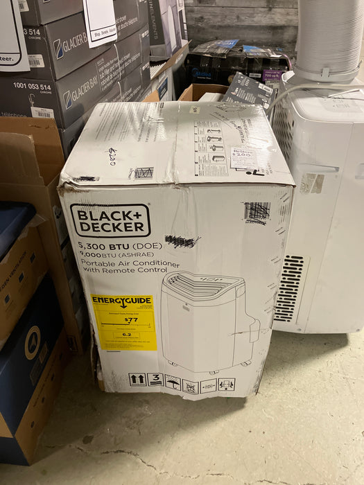 BLACK+DECKER 8,000 BTU/4,000 BTU (DOE) Portable Air Conditioner
