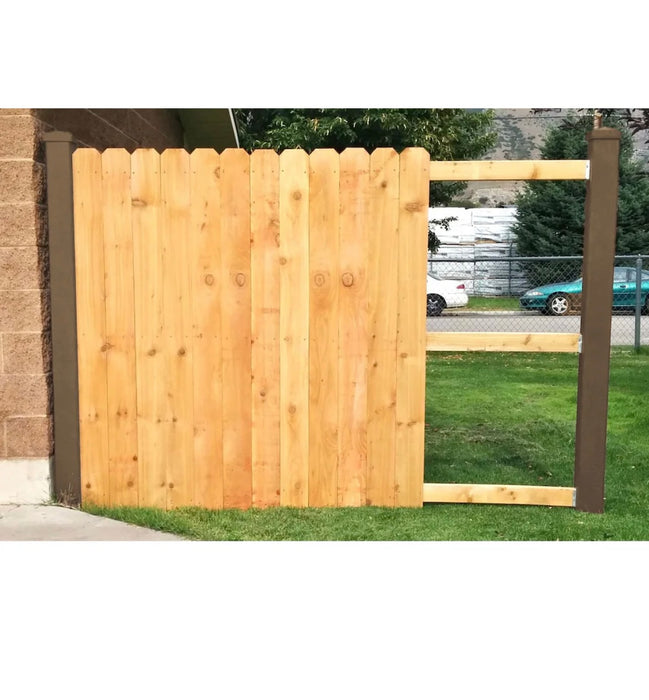 Trex Fencing 9' Composite Line Post w/ Cap (6-Pack) Saddle Brown (new)