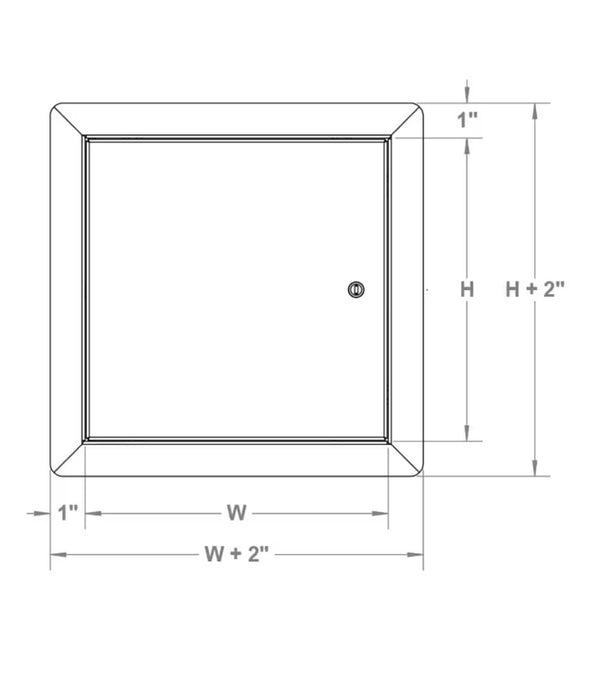 Best Access Doors 18" x 24" Universal Metal Access Panel with Flange (new)