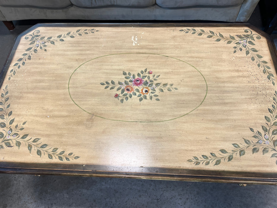 French Style Painted Coffee Table (used)