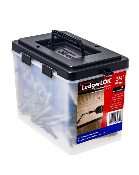 FastenMaster 3-5/8- Inch LedgerLOK Structural Wood Screws in Gray (150-Pcs) (new)