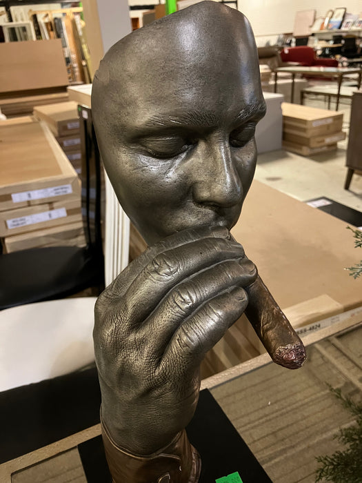 John Cutrone Smoking Cigarette Statue