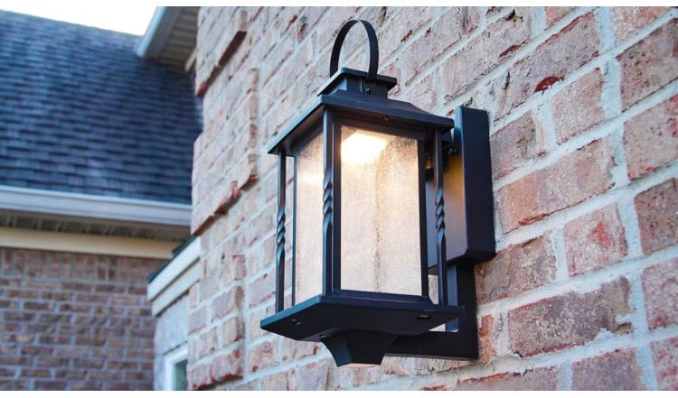 Heath Zenith Portable Black Outdoor Integrated Led Wall Lantern