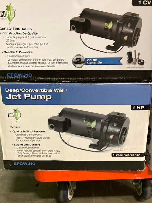 Eco-Flo Deep Well Thermoplastic Jet Pump (new)