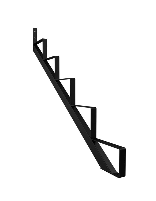 Peak Stair Risers 5-Step Powder Coated Steel Stair Riser (Stringer) in Matte Black (new)