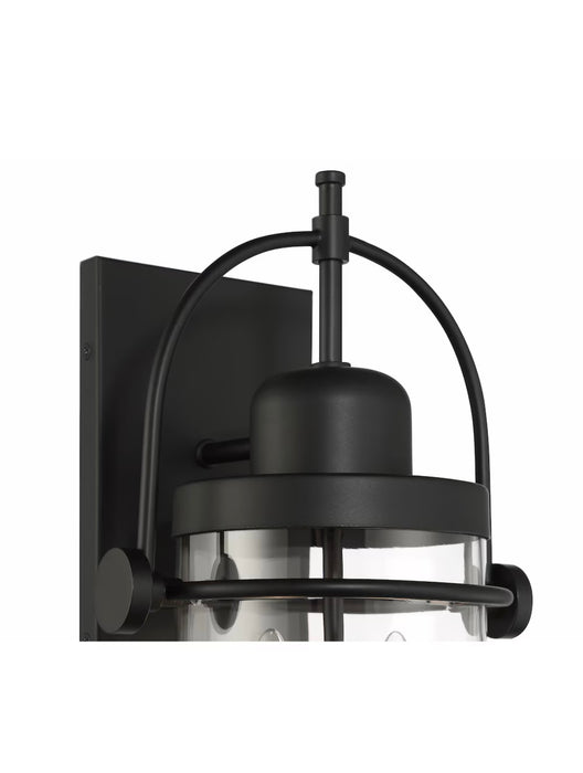 GlucksteinElements Lowell 2-Light 16.5-inch Height Outdoor Industrial Wall Sconce in Black (new)