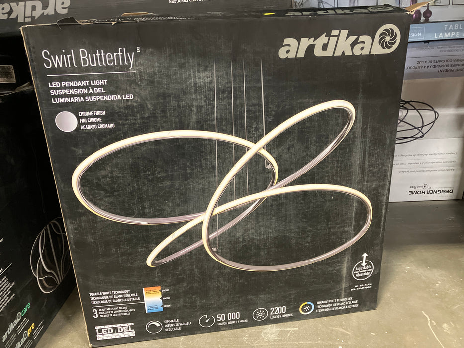 Artika Swirl Butterfly LED Pendant Light