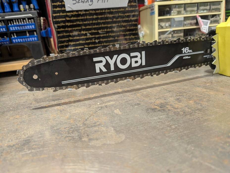 RYOBI 16-inch 13 Amp Electric Chainsaw (used like new)