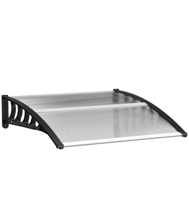 Outsunny 3 ft. × 3 ft. Window Awning Door Canopy Front Door Outdoor Patio Cover Clear (new)